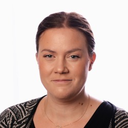 Porträttbild av Angelica Lindholm, kommunikationschef på Gavlegårdarna