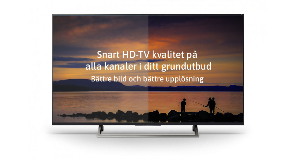 Från den 15 april sänds alla tv-kanaler i HD-kvalitet