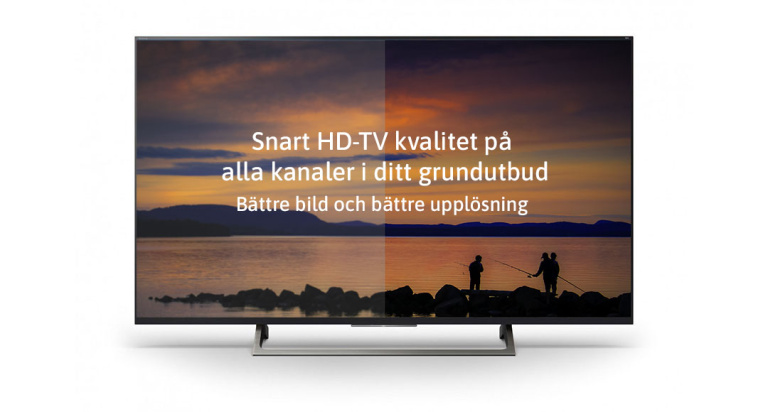 Från den 15 april sänds alla tv-kanaler i HD-kvalitet